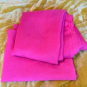 Set of Pink Sheer Curtains